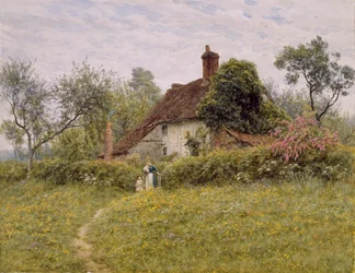 Vieilles chaumières à Pinner, 1895