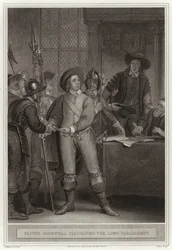 Oliver Cromwell dissolvant le Long Parlement