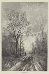 Sur le chemin du retour (gravure)