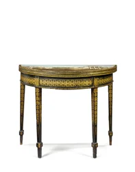 Une des deux tables à thé de George III, possiblement irlandaise, vers 1780