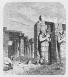 Colonnes Osiride du Rameseum, Thèbes