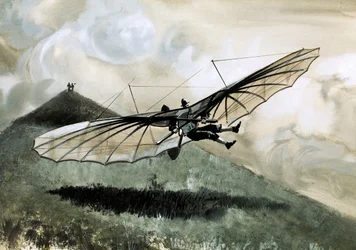 Otto Lilienthal a effectué plus de 1 000 vols dans son planeur primitif