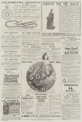 Page de publicités (gravure)