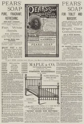 Page de publicités (gravure)