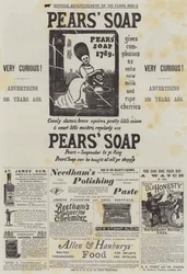 Page de publicités (gravure)