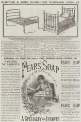 Page de publicités (gravure)
