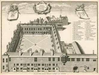Vue en perspective du Gresham College, Londres