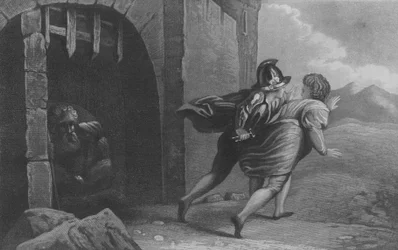 Pèlerins fuyant le château du doute
