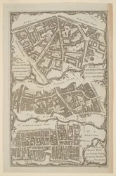 Plan de Queen Hith et Vintry Wards divisés en paroisses d