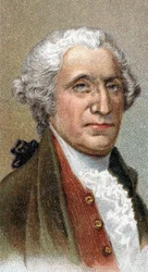 Portrait de George Washington (1732-1799), homme politique et chef militaire américain, premier président des États-Unis d