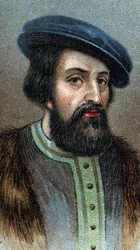 Portrait de Hernando Cortés (1485-1547) conquérant anglais - De la série « Leaders of Men »
