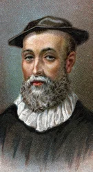 Portrait de John Knox (1514-1572). Prêtre écossais, chef de la Réforme protestante en Écosse - De la série « Chefs de l