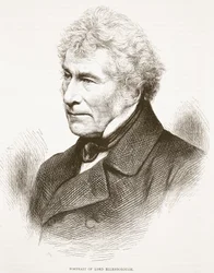 Portrait de Lord Ellenborough, illustration de Cassells Illustrated History of England
