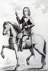 Portrait du Major Général Desborough à cheval