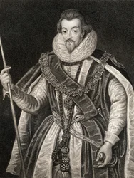 Portrait de Robert Cecil, 1er comte de Salisbury (1563-1612), de Lodges British Portraits, 1823