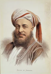 Portrait de Sayyid Barghash, Sultan de Zanzibar