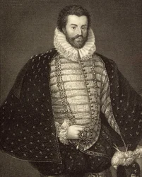 Portrait de Sir Christopher Hatton (1540-91) de 