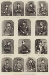 Portraits du capitaine Sir John Franklin et de son équipage