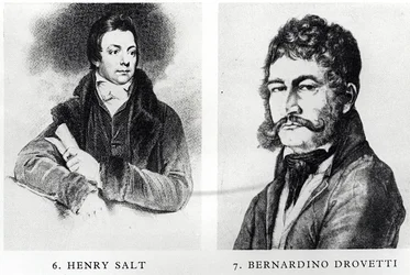 Portraits de Henry Salt (1780-1827) et Bernardino Drovetti (1776-1852)