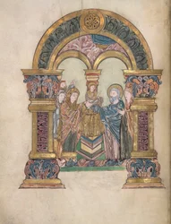 Présentation au Temple, du Bénédictional de St Aethelwold, 971-984