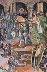 Présentation du Prince aux Chefs Gallois