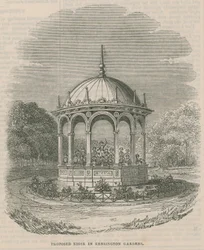 Kiosque proposé à Kensington Gardens, Londres