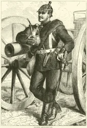 Artilleur prussien, octobre 1870