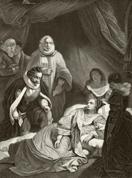 Reine Élisabeth I sur son lit de mort, de 