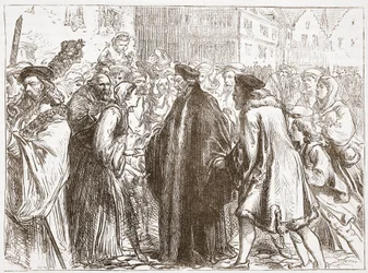 Réception de Jean Huss à Nuremberg, illustration de L