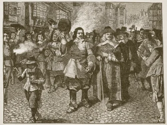 Réception de Monck dans la ville de Londres (illustration de Cassells Illustrated History of England)