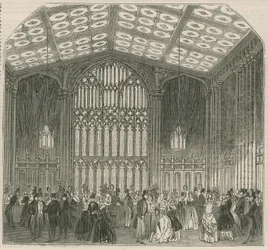 Salle de rafraîchissement, Bazar du libre-échange, Covent Garden Theatre, Londres