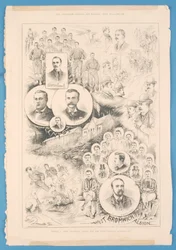 Renton contre West Bromwich Albion, de The Illustrated Sporting and Dramatic News, 2 juin 1888