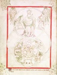 La Chute de Lucifer, du Psautier de la Reine Marie, c.1310-20