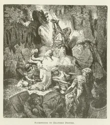 Sacrifice aux divinités païennes