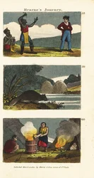Samuel Hearne regardant un avaleur d