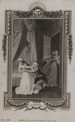 Scène de Clarissa, par Samuel Richardson