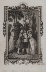 Scène de Clarissa, par Samuel Richardson