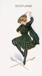 Écosse, carte de cigarette, 1915