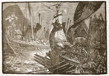 Combat naval entre Ptolémée et Démétrios Poliorcète au large de Salamine