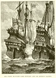 Combat naval entre Lord Howard et Sir Andrew Barton