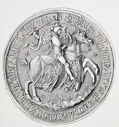 Sceau de Jean II, duc de Bourgogne, comte de Nevers et baron de Donzy, c.1880