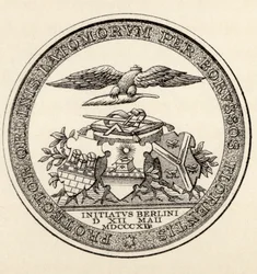 Sceau des francs-maçons de Berlin, 1812, extrait de « L