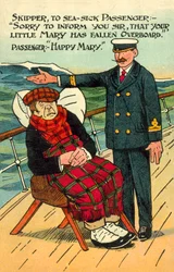 Mal de mer (lithographie en couleur)