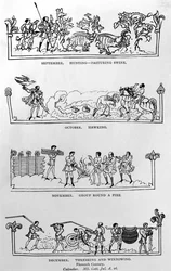 Septembre, octobre, novembre et décembre, de 