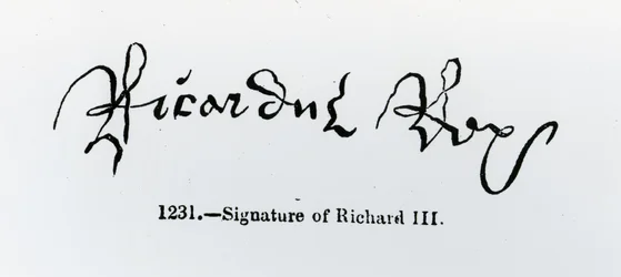 Signature de Richard III (1452-85)