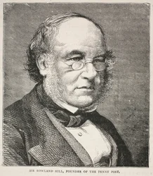 Sir Rowland Hill, fondateur du Penny Post