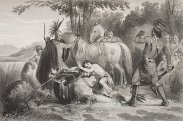 Smith sauvé par Pocahontas, de 