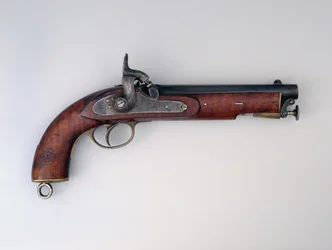 Pistolet à percussion lisse de .656 pouces, 1873