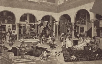 Intérieur espagnol (chromolitho)