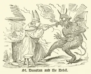 Saint Dunstan et le Diable